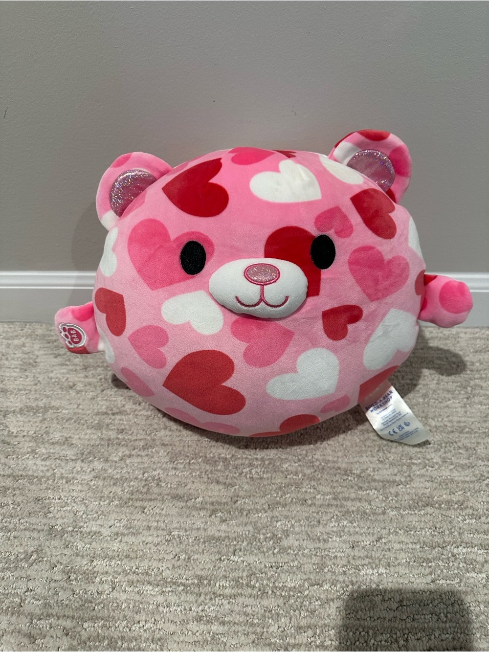 Build-A-Bear Skoosherz Sparkly Hearts Teddy Bear